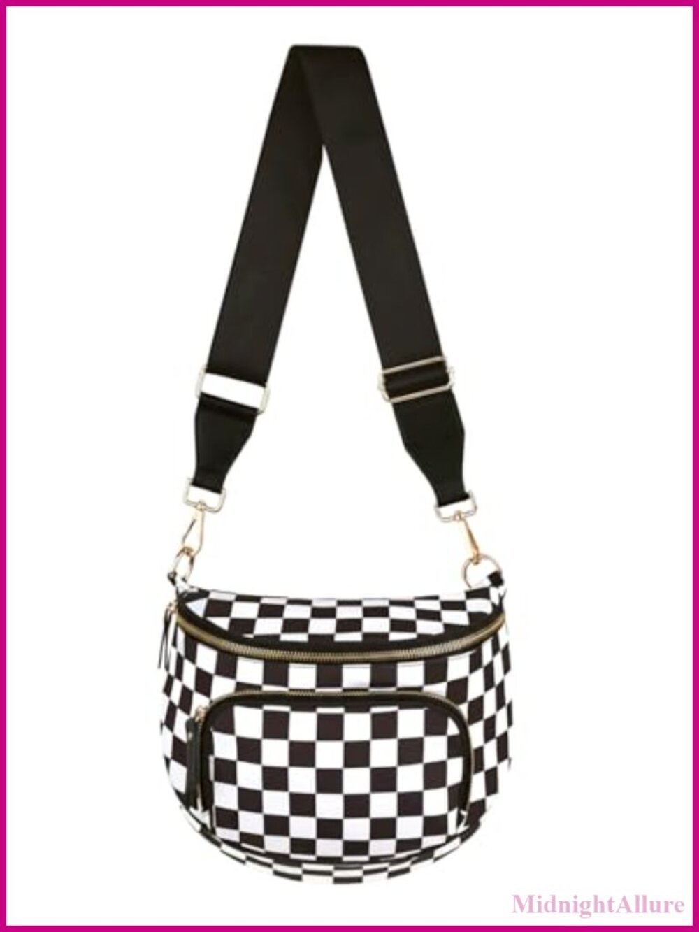Water-Resistant Expandable Crossbody Sling Bag with Card Slots